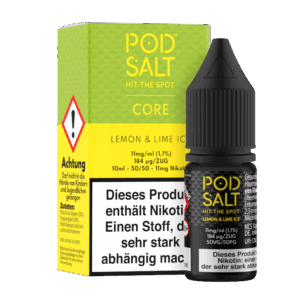 Pod Salt Core - Nikotinsalz Liquid - Lemon & Lime Ice