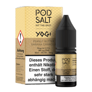 Pod Salt Fusion - Peanut Butter Banana Granola - Nikotinsalz Liquid