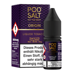 Pod Salt Origin - Liquor Tobacco - Nikotinsalz Liquid