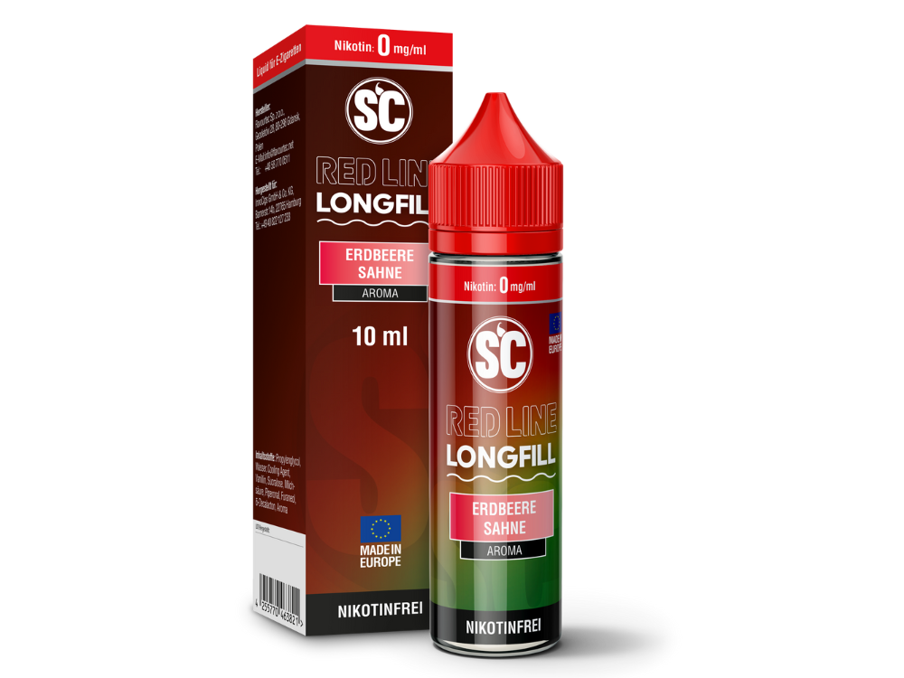 SC - Red Line Longfills 10 ml - Erdbeere Sahne