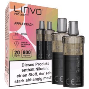 Linvo - Pod Lite Plus Cartridge 20 mg/ml (2 Stück pro Packung) - Apple Peach