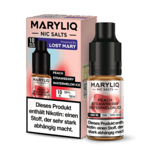 MARYLIQ - Nikotinsalz Liquid - Peach Strawberry Watermelon Ice