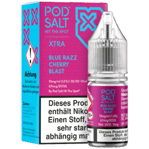 Pod Salt X - Nikotinsalz Liquid  - Blue Razz Cherry Blast