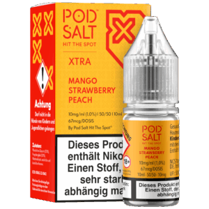 Pod Salt X - Nikotinsalz Liquid  - Mango Strawberry Peach