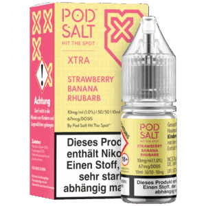 Pod Salt X - Nikotinsalz Liquid  - Strawberry Banana Rhubarb