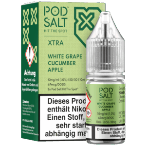 Pod Salt X - Nikotinsalz Liquid  - White Grape Cucumber Apple
