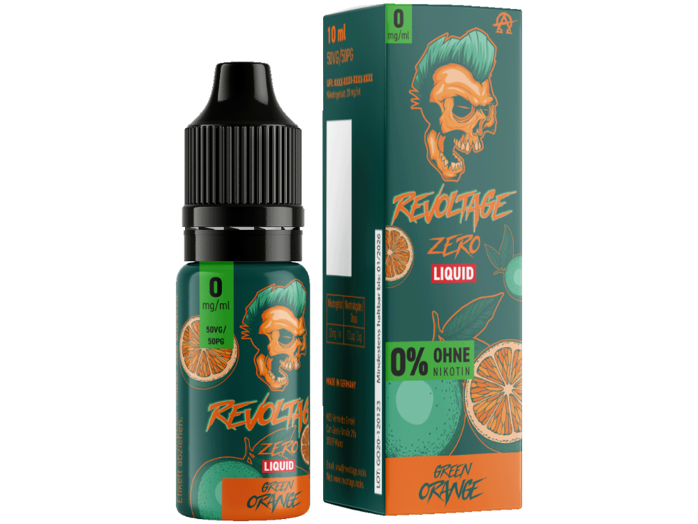 Revoltage - Hybrid Nikotinsalz Liquid - Green Orange