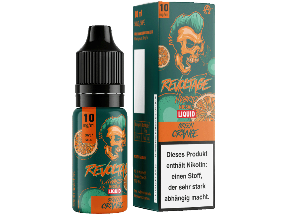 Revoltage - Hybrid Nikotinsalz Liquid - Green Orange