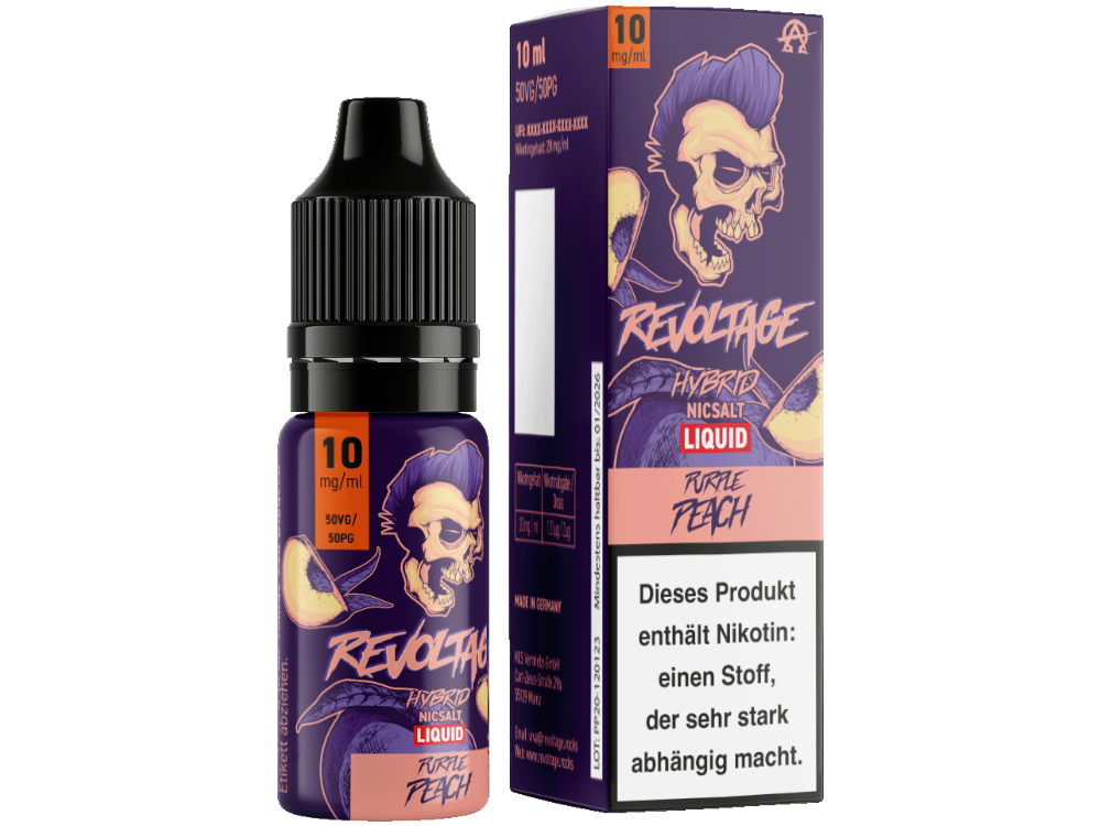 Revoltage - Hybrid Nikotinsalz Liquid - Purple Peach