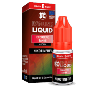 SC - Red Line - Erdbeere Sahne - Nikotinsalz Liquid