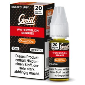 GeekVape - Geekit - Nikotinsalz Liquid - Watermelon Berries