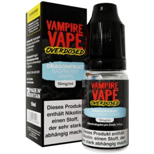 Vampire Vape - Overdosed - Nikotinsalz Liquid - Dragonfruit Raspberry Grape