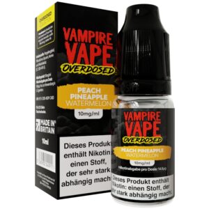 Vampire Vape - Overdosed - Nikotinsalz Liquid - Peach Pineapple Watermelon