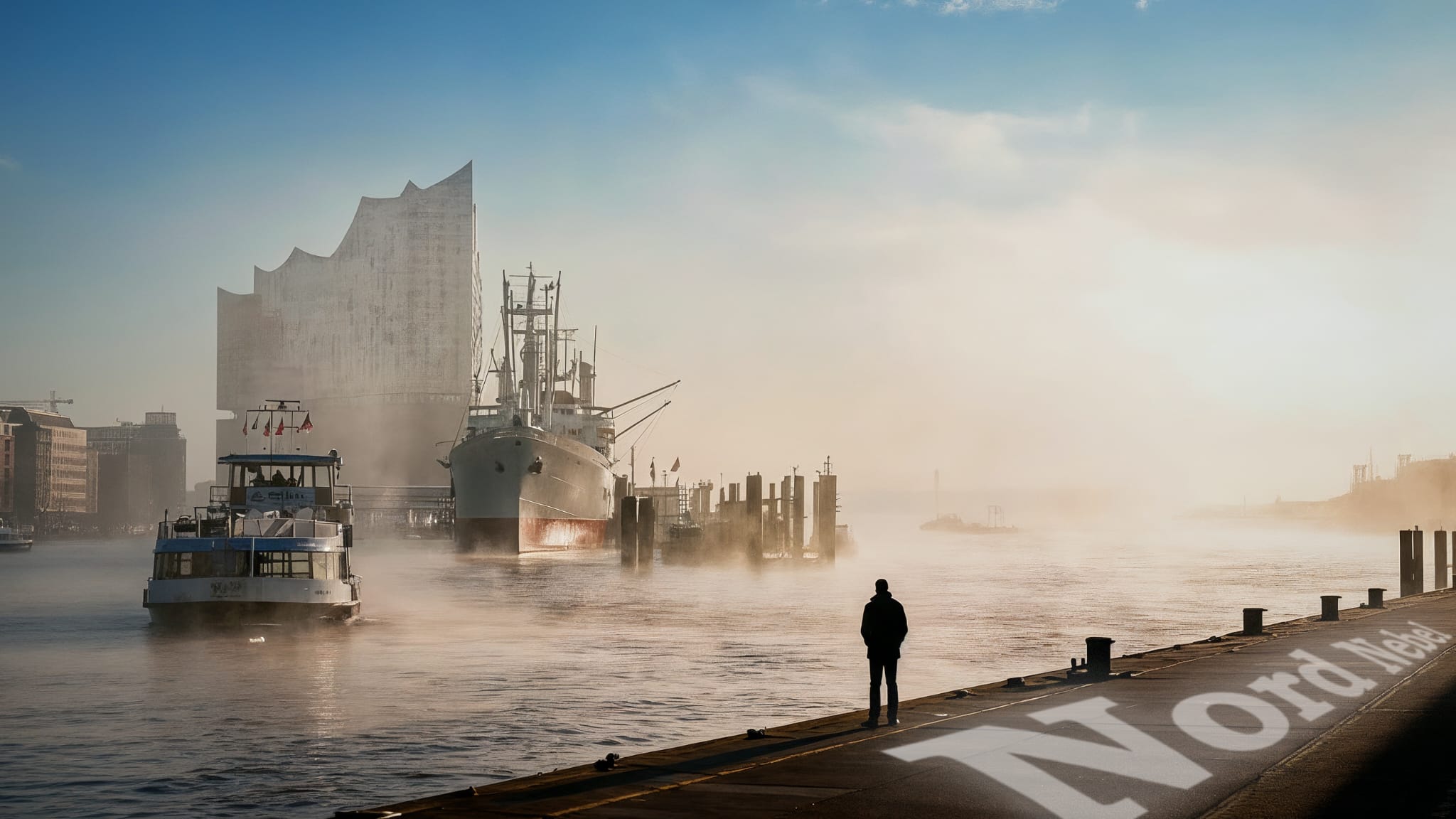 Hamburger Hafen Nebel