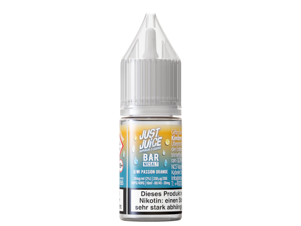 Just Juice - Bar - Nikotinsalz Liquid - Kiwi Passion Orange – Bild 2