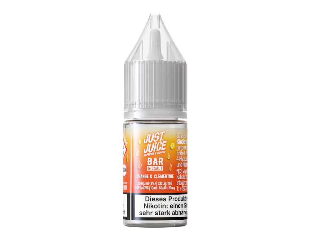 Just Juice - Bar - Nikotinsalz Liquid - Orange & Clementine – Bild 2